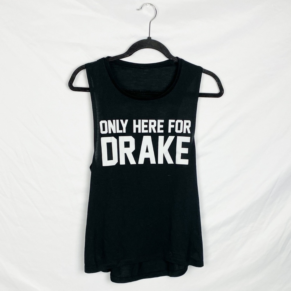 Black Graphic Tank Top